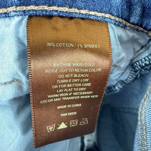 Kut From The Kloth Cotton Medium Wash Mid Rise Bermuda Jean Shorts Size 4 - Picture 6 of 6